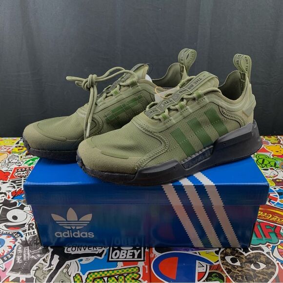 Adidas NMD V3 Olive Green Size 5y / 6.5 Women's - Picture 1 of 14